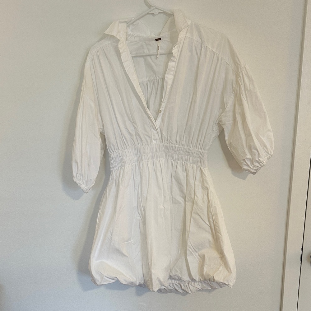 Free People White Mini Dress